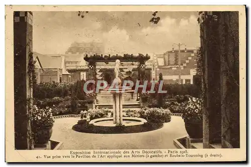 Cartes postales Paris Exposition Internationale Des Arts Decoratifs 1925 Vue prise vers le pavillon de l&#39ARt