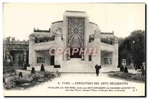 Ansichtskarte AK Paris Exposition Internationale Des Arts Decoratifs Pavillon La Maitrise Aceher des Arts Appliqu