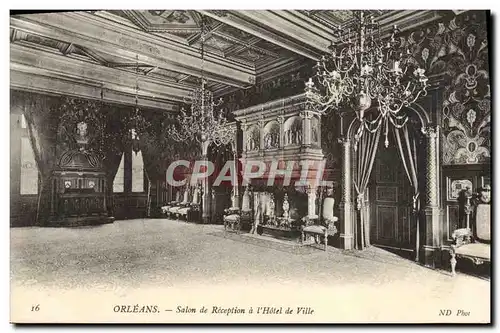 Cartes postales Orleans Salon De Reception A l&#39Hotel De Ville