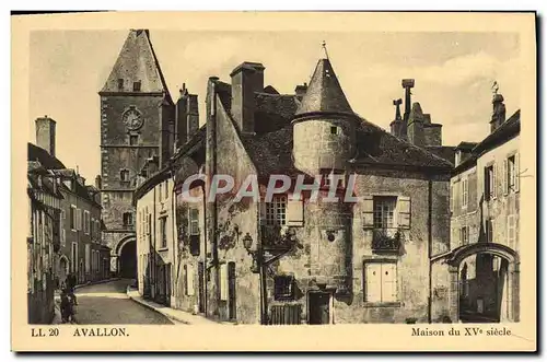 Ansichtskarte AK Avallon Maison Du 15eme