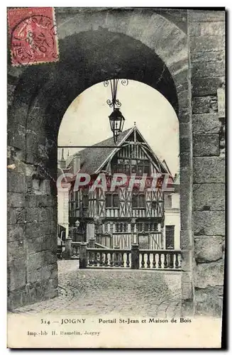 Cartes postales Joigny Portail St Jean Et Maison De Bois