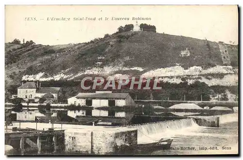 Cartes postales Sens L'ermitage Saint Bond et le Nouveau Robinson
