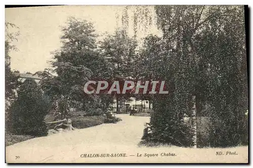 Ansichtskarte AK Chalon Sur Saone Le Square Chabas