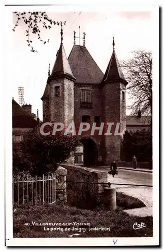 Ansichtskarte AK Villeneuve Sur Yonne La Porte De Joigny Exterieur