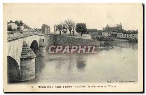 Cartes postales Montereau Faut Yonne Confluent De La Seine Et De l&#39Yonne