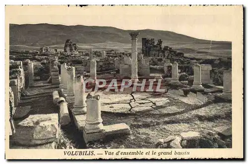 Ansichtskarte AK Volubilis Vue d&#39Ensemble Et Le Grand Bassin