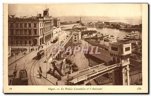 Cartes postales Alger Le Palais Consulaire Et l&#39Amiraule