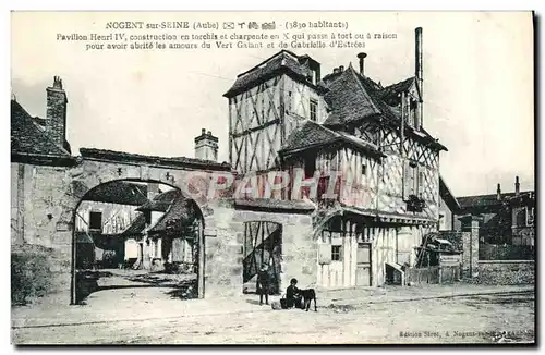 Cartes postales Nogent Sur Seine Pavillon Henri IV Enfants