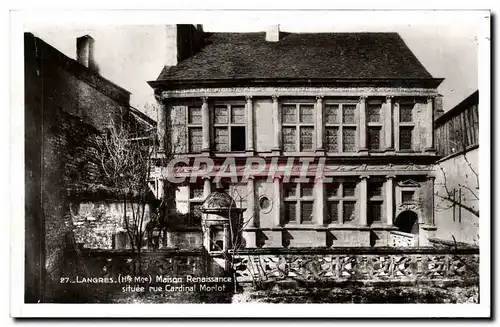 Moderne Karte Langres Maison Renaissance Situee Rue Cardinal Morlot