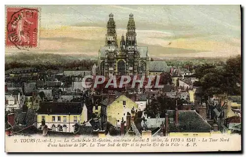 Cartes postales Tours La Cathedrale St Gatien