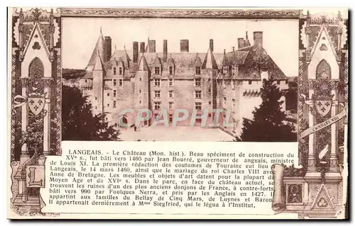 Cartes postales Langeais Le Chateau