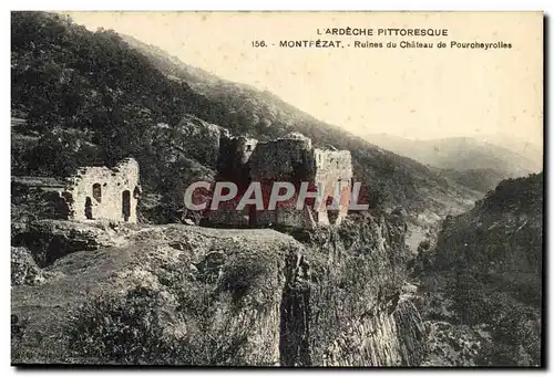 Cartes postales Montpezat Ruines Du Chateau De Pourcheyrolles