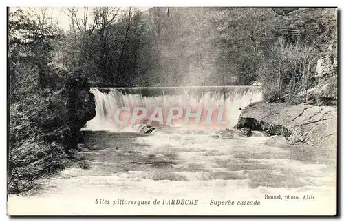 Cartes postales Sites Pittoresques De l&#39Ardeche Superbe Cascade