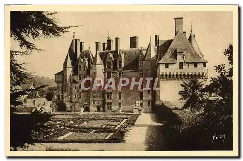 Cartes postales Chateau De Langeais Facade Interieure