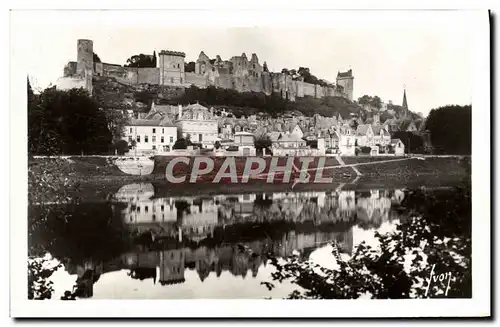 Cartes postales Chinon Le Chateau Vu Des Rives De La Vienne