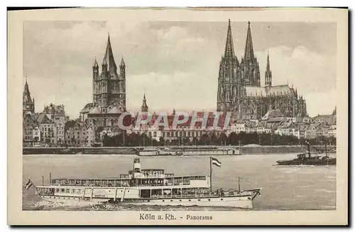 Ansichtskarte AK Koln A Rh Panorama Bateau