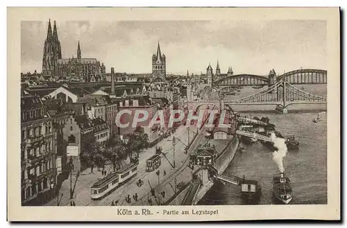 Cartes postales Koln A Rh Partie Am Leystapel Bateaux
