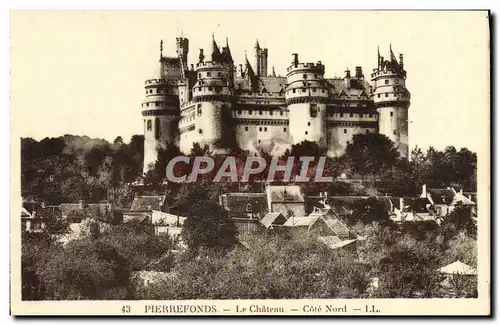 Cartes postales Pierrefonds Le Chateau Cote Nord