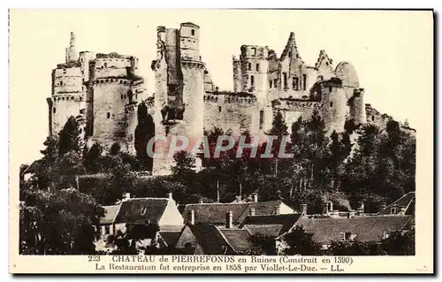 Ansichtskarte AK Chateau De Pierrefonds En Ruines