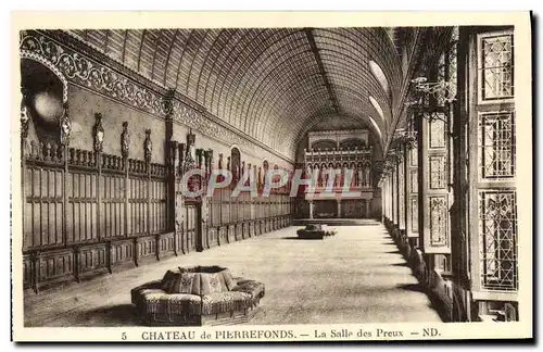 Cartes postales Chateau De Pierrefonds La Salle Des Preux