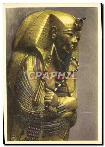 Cartes postales Tut Ank Amen's Treasures The Innermcst Coffin Of Thick gold Egypte