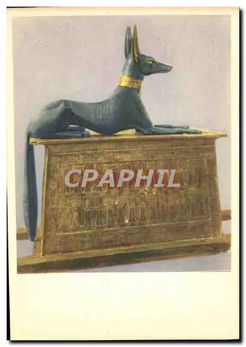 Cartes postales Tut Ank Amen&#39s Treasures Carrying Chest Of Wood Painted And gilt Egypte