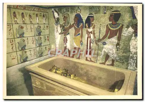 Ansichtskarte AK Tut Ank Amen&#39s Treasures Chamber In The Lomb At Luxor Egypte