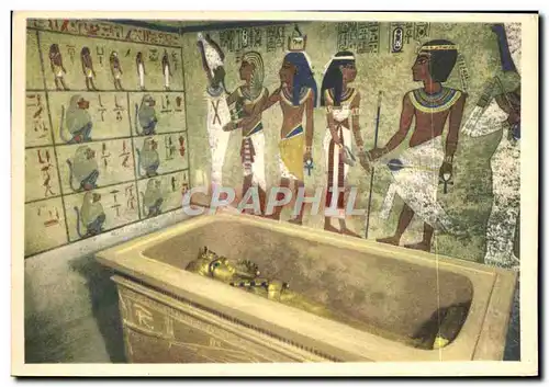 Cartes postales Tut Ank Amen&#39s Treasures Chamber In The Lomb At Luxor Egypte