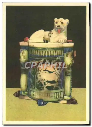 Cartes postales King Tutankhamun Treasures Vase Egypte Guepard