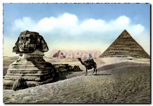 Cartes postales moderne The great sphinx and pyramids Egypte