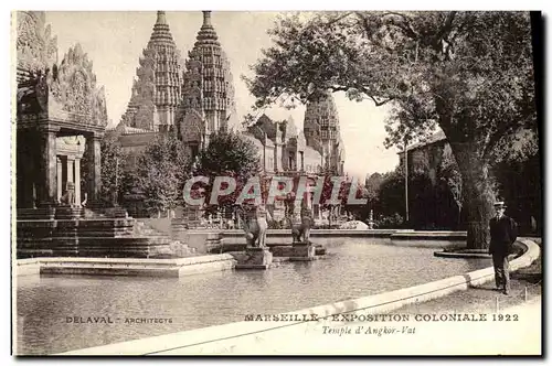 Cartes postales Marseille Exposition Coloniale 1922 Temple d&#39Angkor Vat