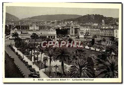 Cartes postales Nice Les Jardins Albert 1er Le Casino