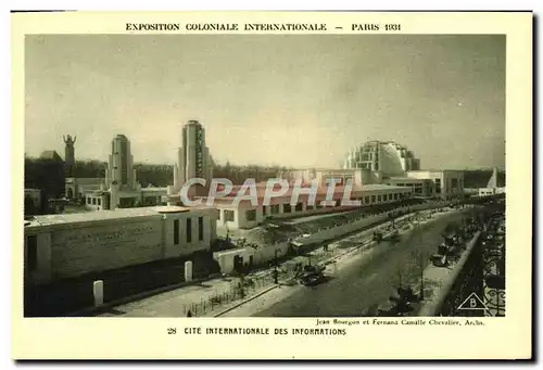 Ansichtskarte AK Exposition Coloniale Internationale Paris 1931 Cite internationale des Informations