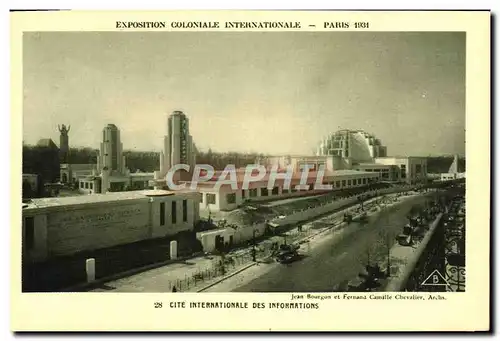 Cartes postales Exposition Coloniale Internationale Paris 1931 Cite internationale des Informations