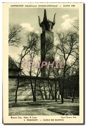 Cartes postales Exposition Coloniale Internationale Paris 1931 Madagascar Aloalo des Bucranes