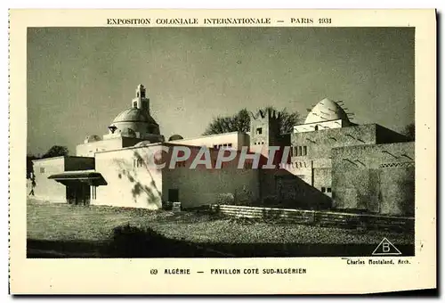 Cartes postales Exposition Coloniale Internationale Paris 1931 Algerie Pavillon Cote Sud algerien