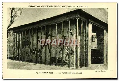 Ansichtskarte AK Exposition Coloniale Internationale Paris 1931 Cameroun Togo Le pavillon de la chasse