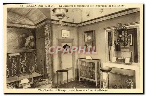 Cartes postales Malmaison La Chambre de Bonaparte et les Souvenirs de Ste Helene