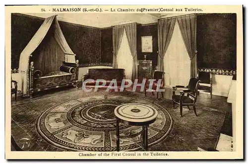 Ansichtskarte AK Malmaison La Chambre de Premier Consul aux Tuileries