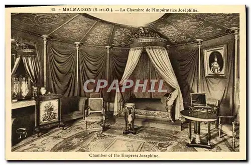 Cartes postales Malmaison La Chambre de l&#39imperatrice Josephine