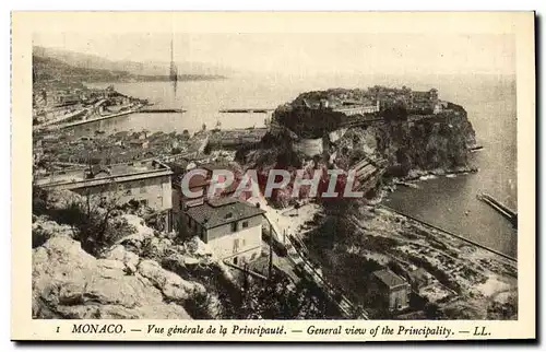 Cartes postales Monaco Vue Generale de la Principaute