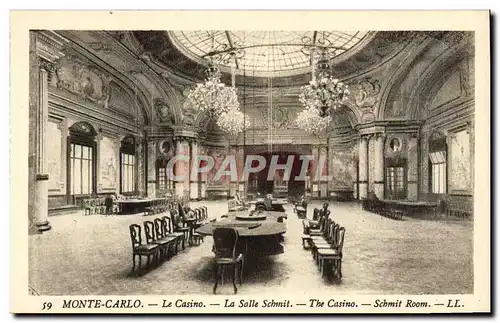 Cartes postales Monte Carlo Le Casino La Salle Schmitt