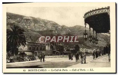 Cartes postales Monte Carlo Le Cafe de Paris