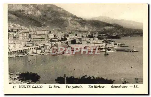 Cartes postales Monaco Le Port Vue Generale