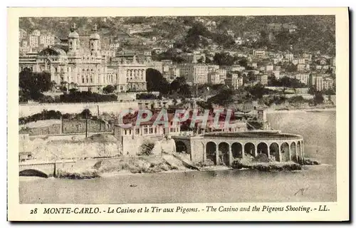 Cartes postales Monaco Monte Carlo Le Casino et le Tir Aux Pigeons