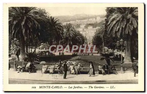 Cartes postales Monte Carlo Les Jardins