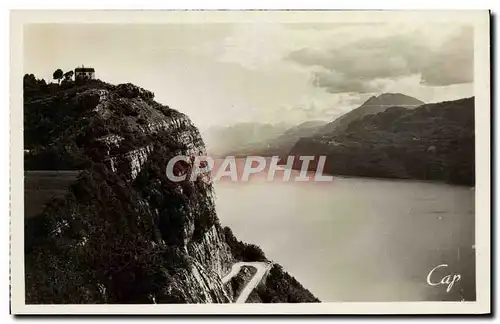 Cartes postales Aix les Bains Le lac du Bourget La Chambotte et la dent du chat