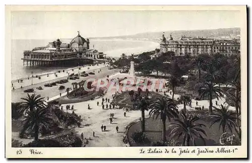 Ansichtskarte AK Nice Le Palais de la Jetee et Jardins Albert 1er