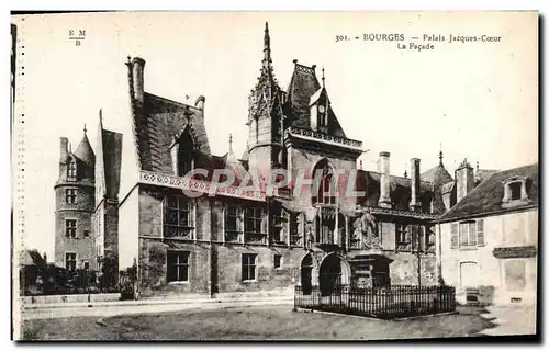 Cartes postales Bourges Palais Jacques Coeur La Facade