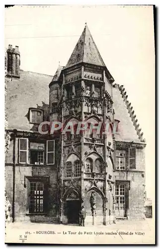 Ansichtskarte AK Bourges La Tour Du Petit Lycee Ancien hotel de ville